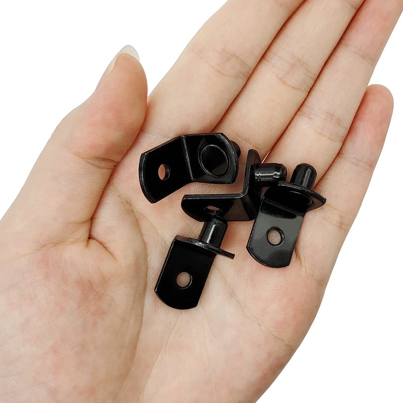 40 Pcs Shelf Pins Pegs,1/4 Inch L-Shaped Support 1/4 Inch, Black gallery