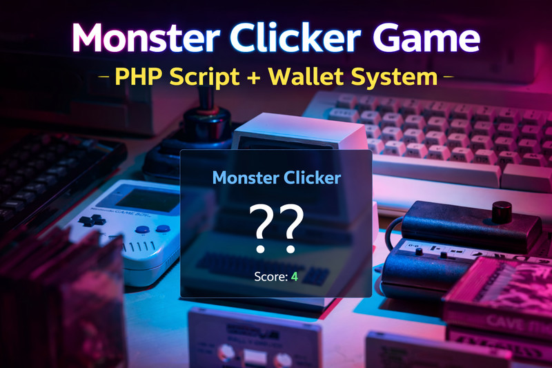 PHP Clicker Game Script with Wallet System | Ready to Use Web Game Source Code