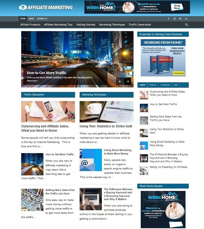 Money Making Affiliate Marketing Tips Website + Free Installation + Hosting