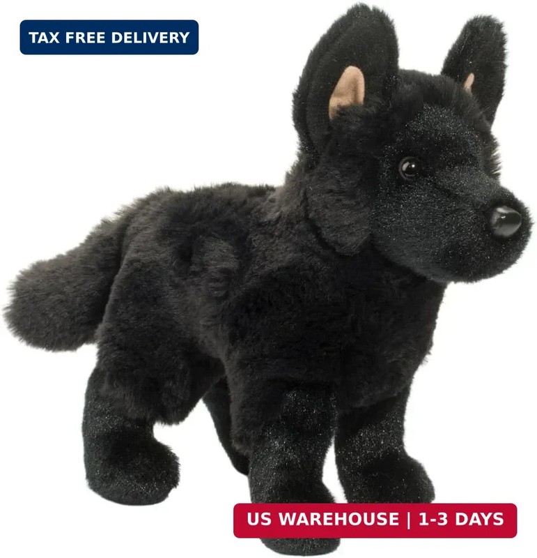 Douglas Harko Black German Shepherd Dog Plush Stuffed Animal