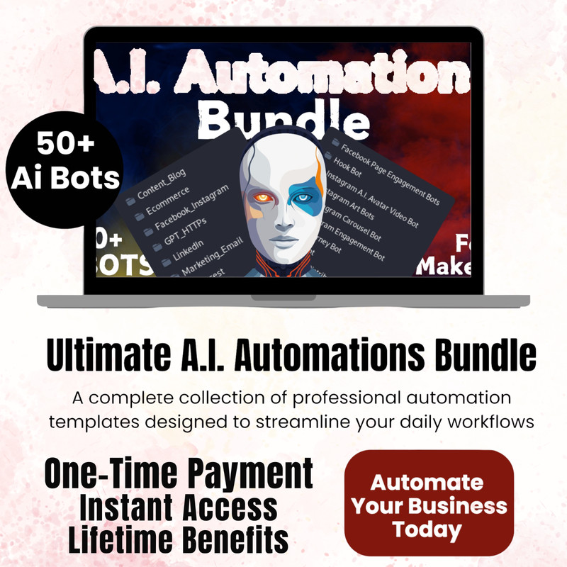 Ultimate A.I. Automation Bundle – Automate Your Entire Workflow Using Make.com