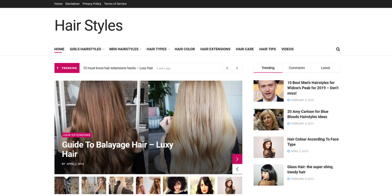 Automated WordPress Hair Styles Website – Profitable Autoblog