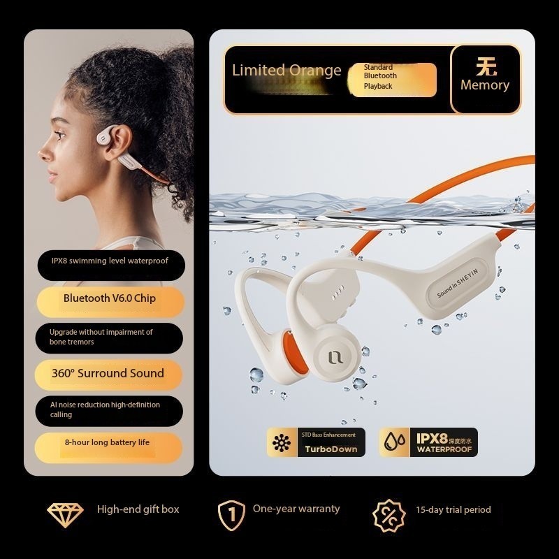 SHEYIN X15 headphones, sports cycling, 8-level waterproof