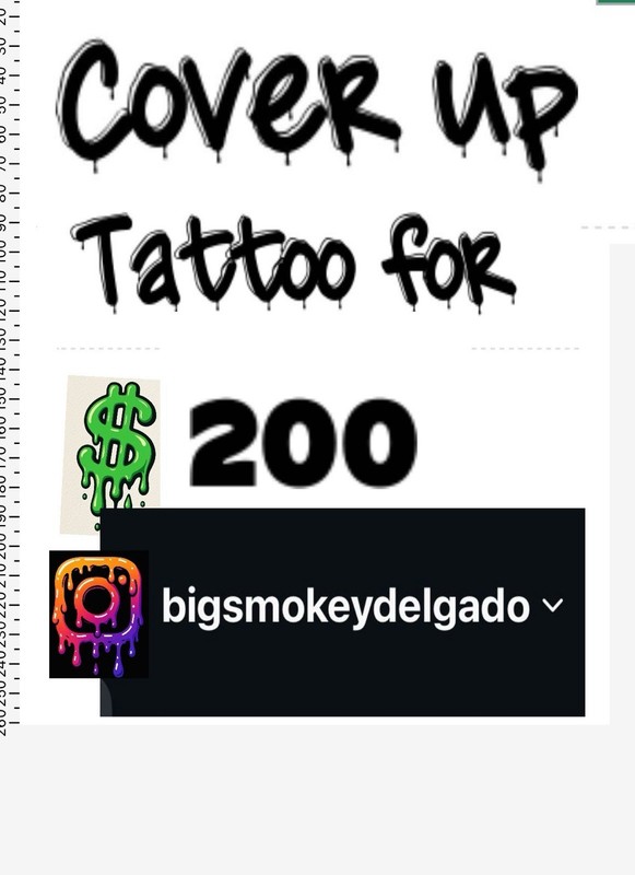 Cover Up Tattoo Internet Business – bigsmokeydelgado Instagram Handle Listing