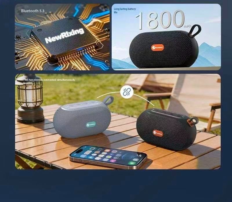 Waterproof Outdoor Wireless Bluetooth Mini Speaker with Extra Heavy Bass gallery