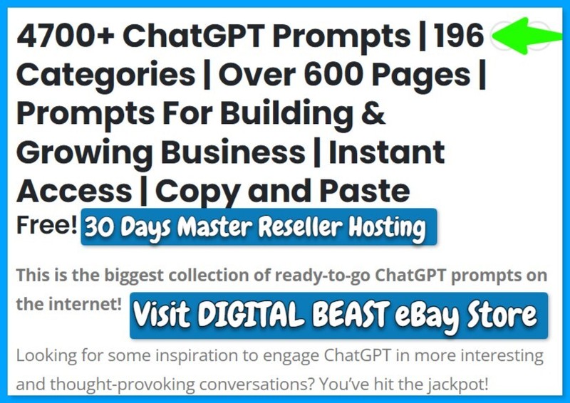 4700 ChatGPT Prompts Your Ai Business Solution w/30 Days FREE Master Hosting gallery
