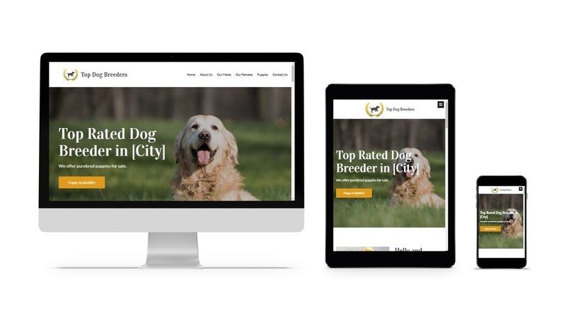 Dog Breeder Customized Business Website *SEE FULL DESCRIPTION*