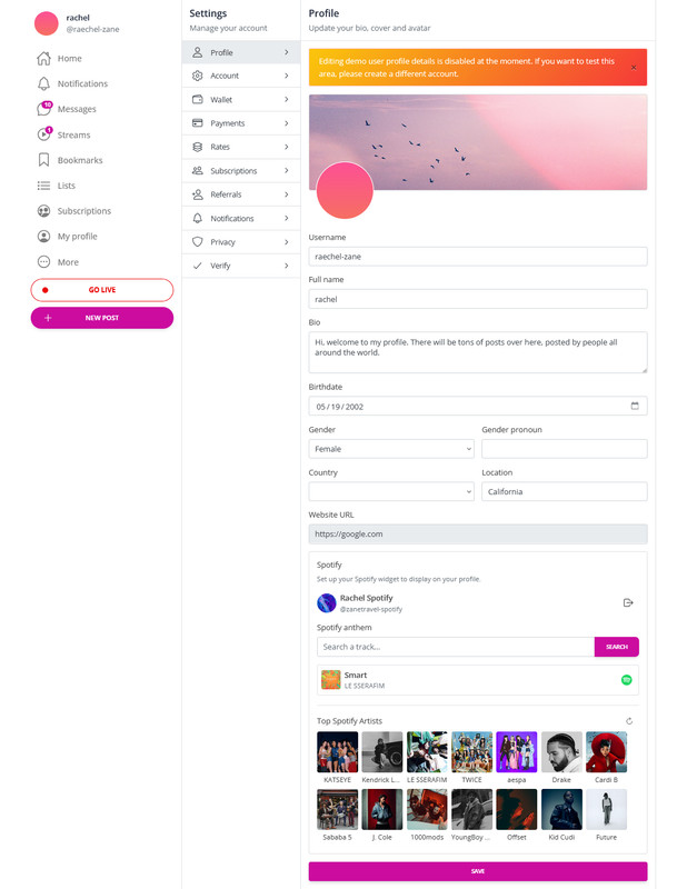 JustCreators - Content Creators PHP SaaS Platform – Premium Content Subscription gallery
