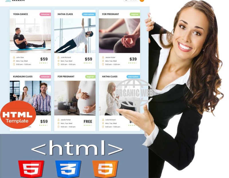 YOGA Class | Full HTML Website Template- Yoga Center website