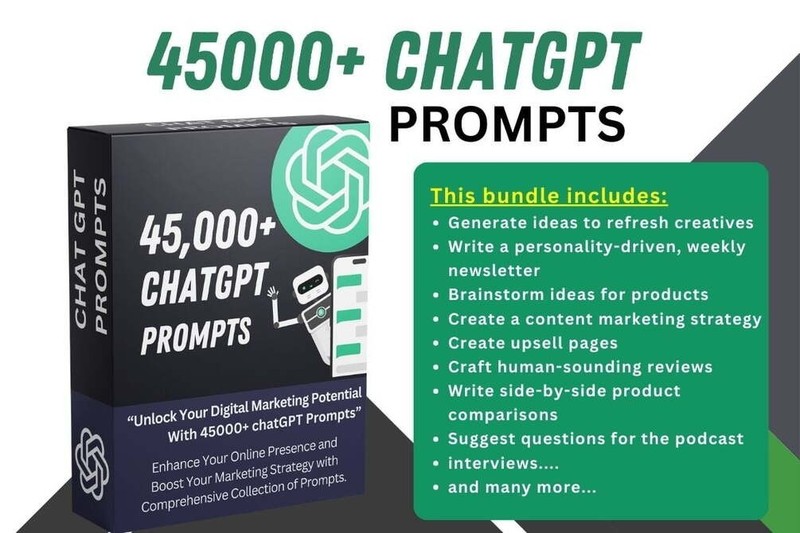 45K+ ChatGPT Prompts: The All-in-One GPT Prompts Bundle gallery