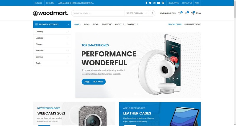 Electronic Niche Amazon Affiliate WordPress Website for Sale with 300+ Products