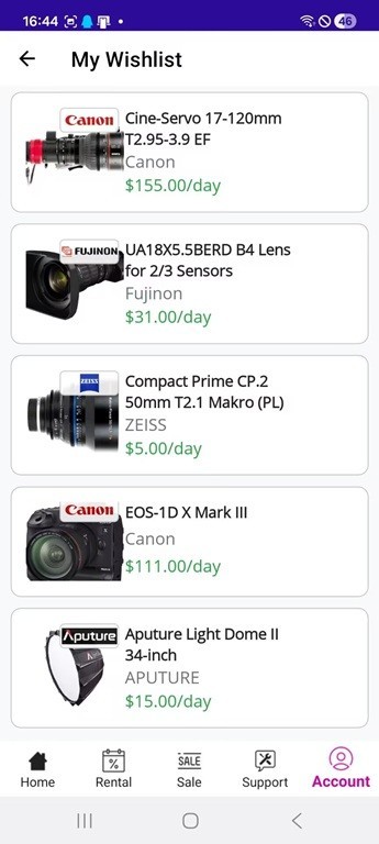 Equipment Rental Mobile app / (Android/iOS) gallery