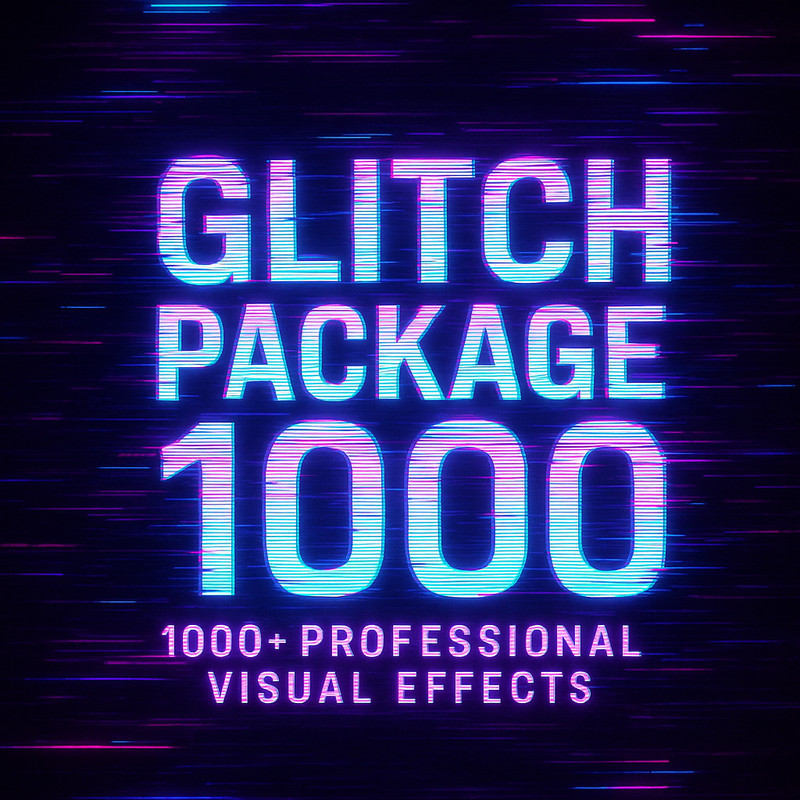 Glitch Package 1000 – Professional Digital Visual Effects Collection gallery
