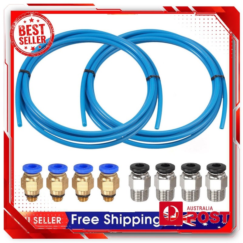 3D Printer PTFE Tube Pneumatic PC4-M10 Connectors for 1.75mm Filament