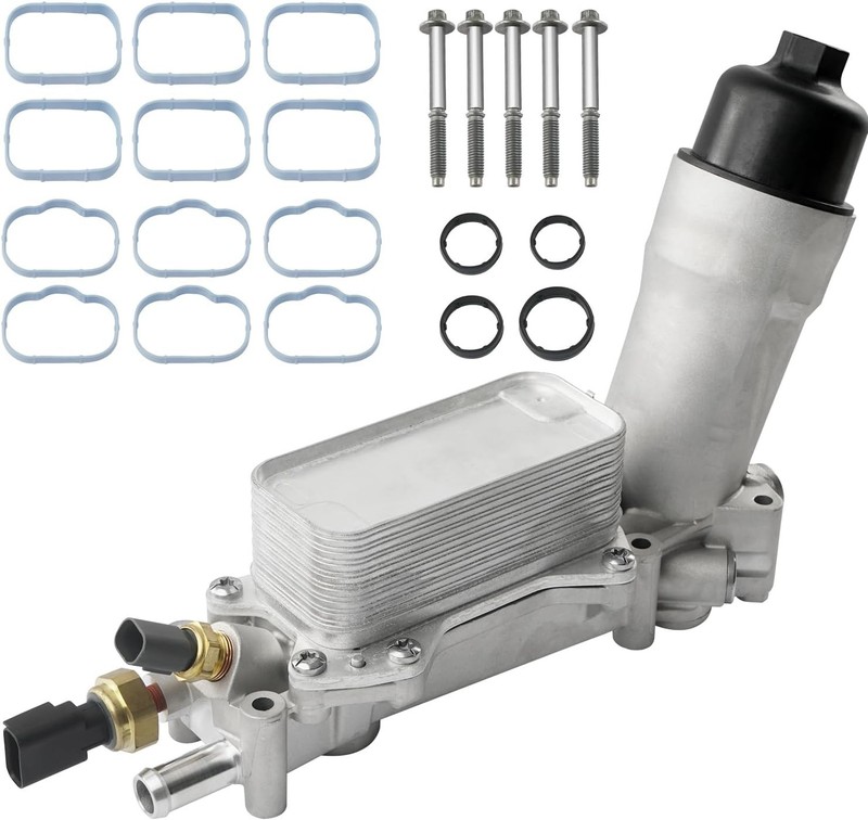 926-959 Upgrade Aluminum Engine Oil Cooler Oil Filter Housing for 2011-2016 Jeep gallery