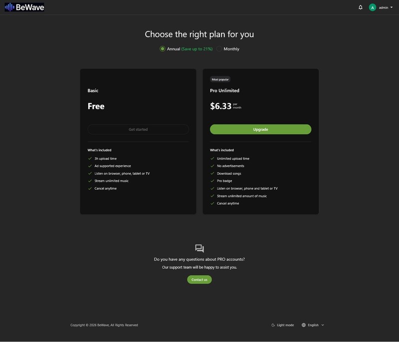 BeWave - Music Streaming & Sharing PHP Platform | Full Source Code | Super-Fast gallery