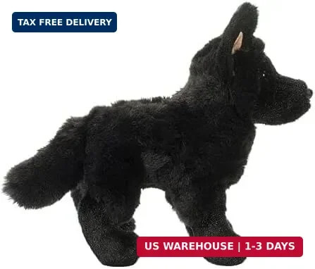 Douglas Harko Black German Shepherd Dog Plush Stuffed Animal gallery