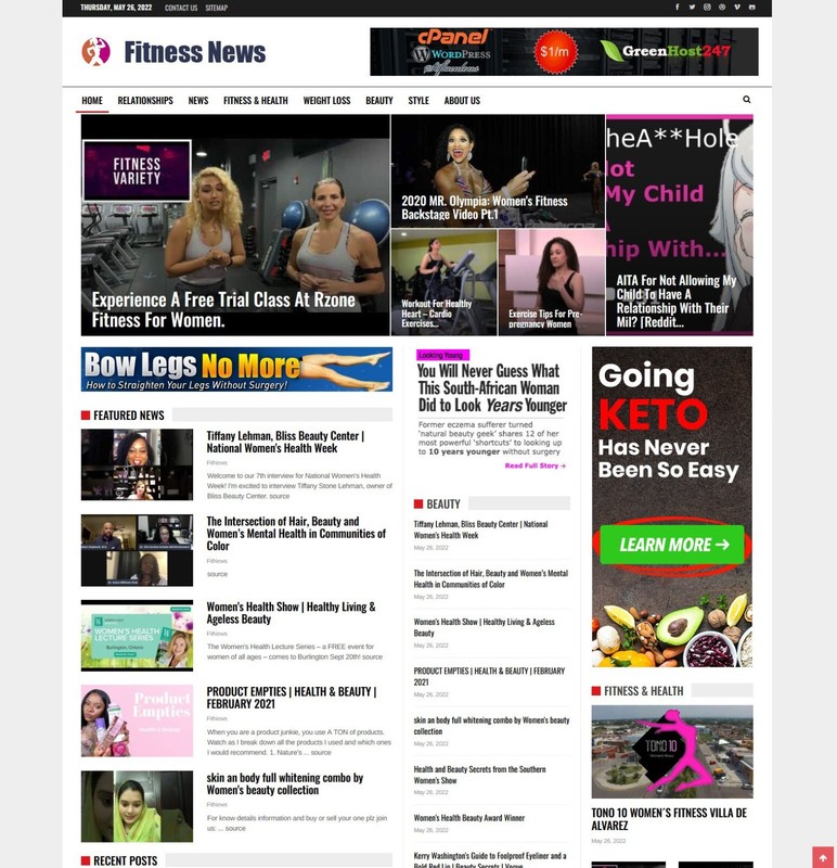 Health, Fitness, Weight Loss and Fashion News Website - AutoPilot