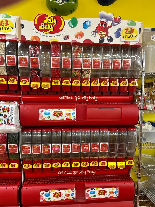 Large Jelly Belly Candy Bean Dispenser Display Rack Store Fixture Retail Display gallery
