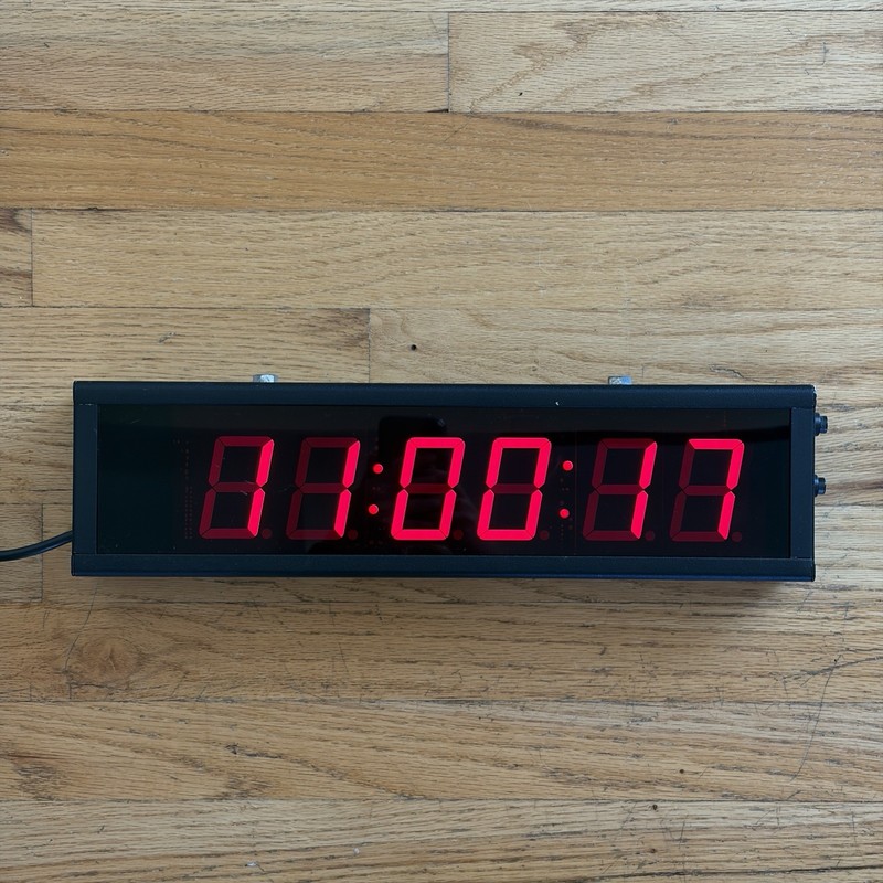 Electronic Displays Inc Industrial LED Clock Gym Timer 16” Long