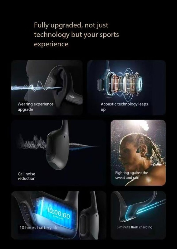 Shokz OpenRun Pro S810 Bone Conduction Bluetooth Earphones gallery
