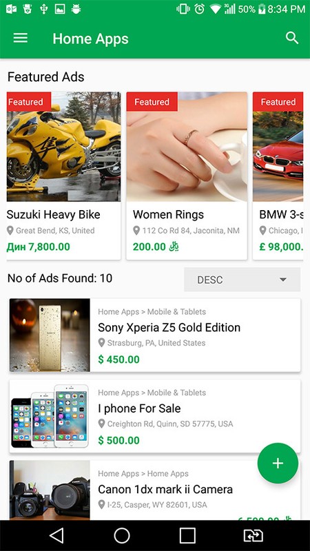 Classified Ads WordPress Theme + Native IOS App +Native Android App gallery
