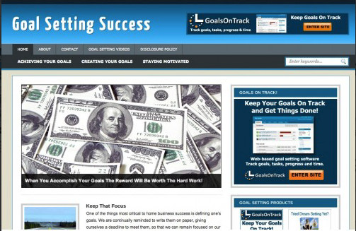 🥇 Turnkey Goal Setting Niche Blog Website