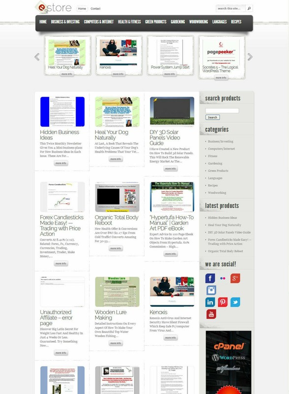 ClickBank Affiliate Store Website – Fully AutoPilot and Customizable + Free Host