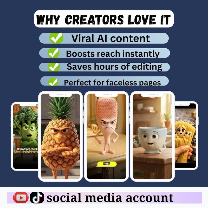 1200+ AI Talking Object Videos | Viral Reels Bundle PLR MRR | Faceless Content gallery