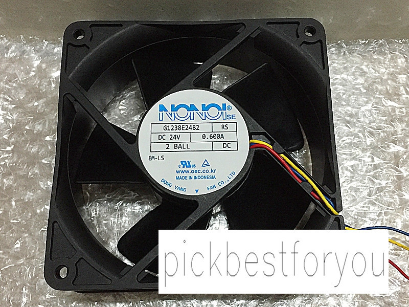 NONOIse G1238E24B2 DC24V 0.600A 120*120*38mm 3pin flow axial fan #MG70 QL