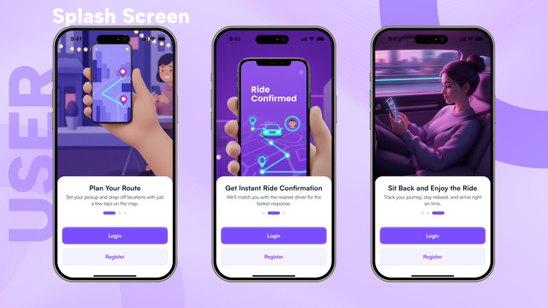 OvaGo – Flutter Complete Ride Sharing Solution App | Android + iOS | Laravel gallery