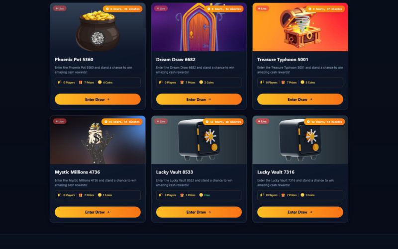 PrizeKing PHP Contest & Rewards Management System | Android App | Laravel Admin gallery