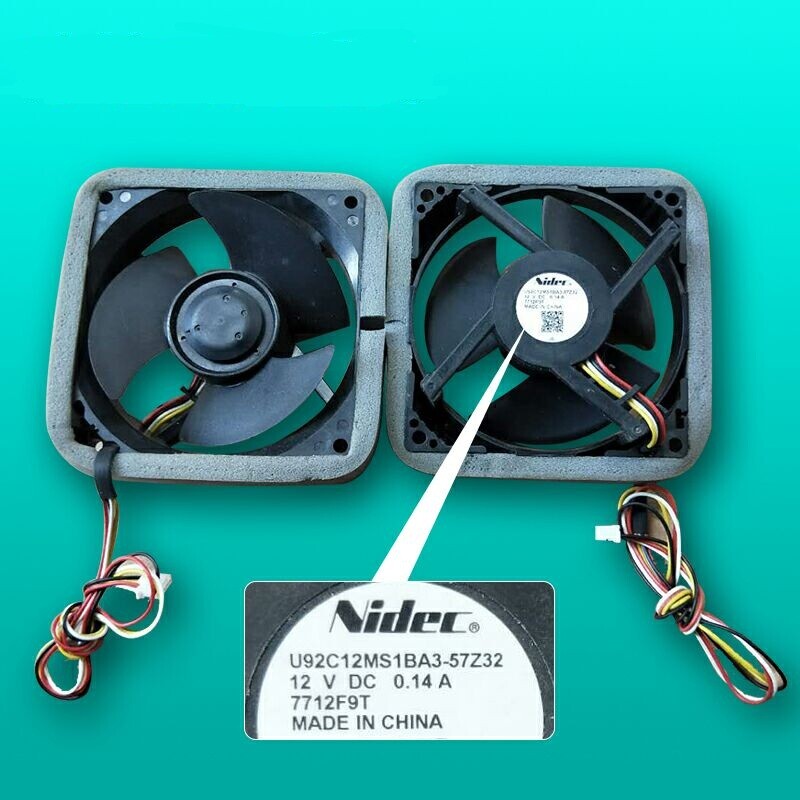 Original NIDEC 12V 0.14A U92C12MS1BA3-57Z32 four-wire refrigerator fan