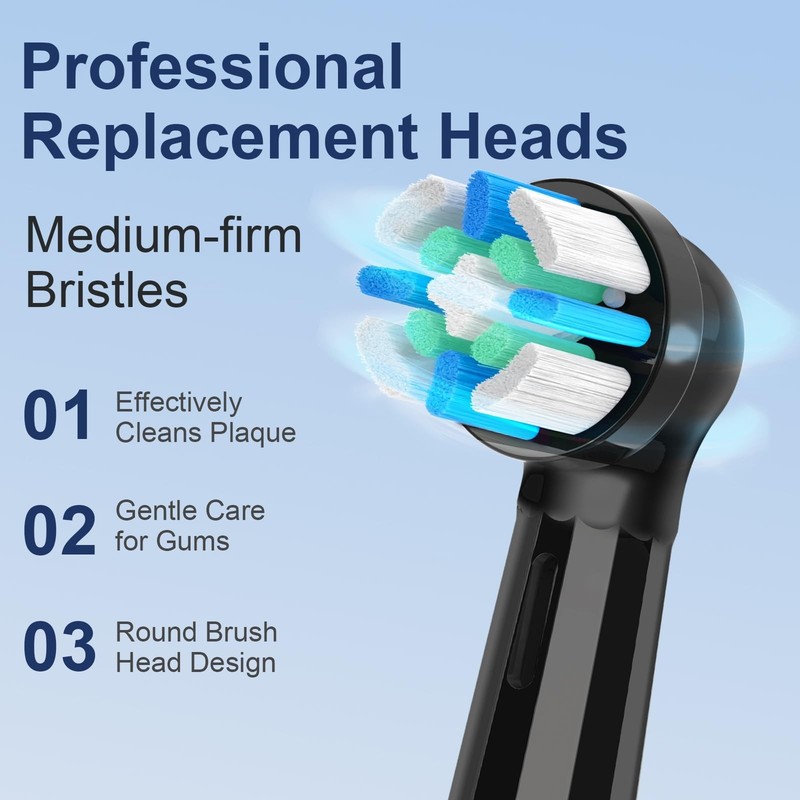 8 Pcs Replacement Toothbrush Compatible with Oral B IO 2 3 4 5 6 7 8 9 10 Ele... gallery