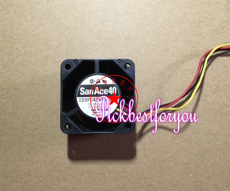 SANYO 109P0424F3D043 24V 0.055A 40x40x28mm 3wire Inverter cooling fan #MS82 QL
