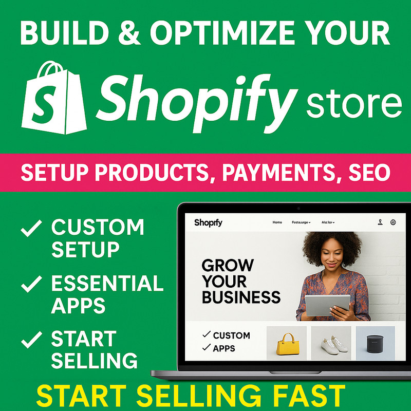 Done-For-You Shopify Setup | SEO, Payment Integration, Product Upload gallery