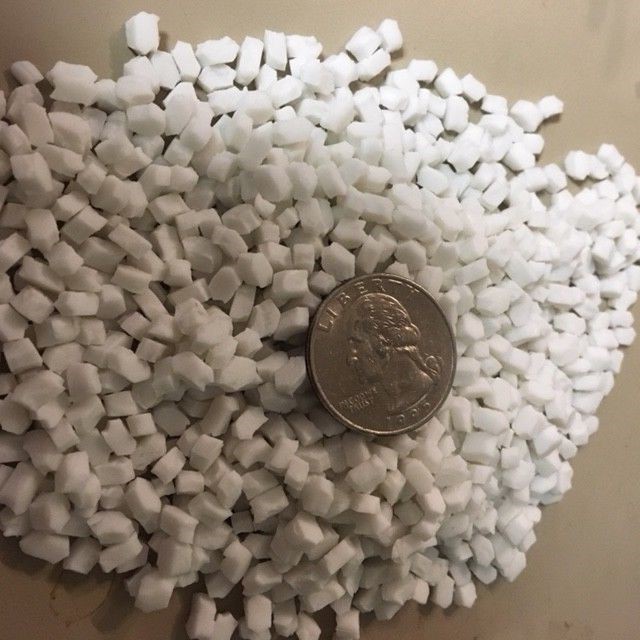 7 lbs RUBBER pellets white ground Non-Slip Additive for Pool Paint skid flake