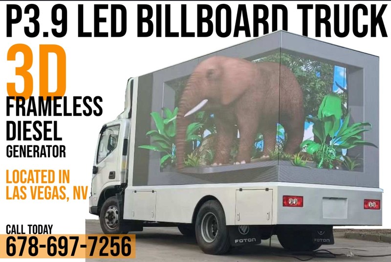 Led billboard Advertising Truck P5 All Weather Proof Turn Key(solar powered Led)