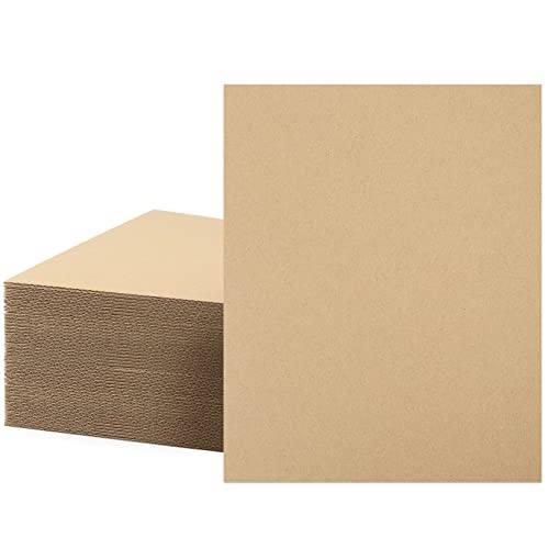 50 Corrugated Cardboard Sheets 8x10 Inches Flat Packing Shipping Mailer Inserts gallery