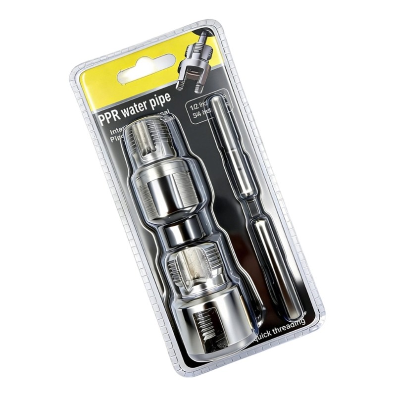 Water Pipe Threading Set 1/2 3/4 Inch Carbon Steel Internal External Tap Die gallery