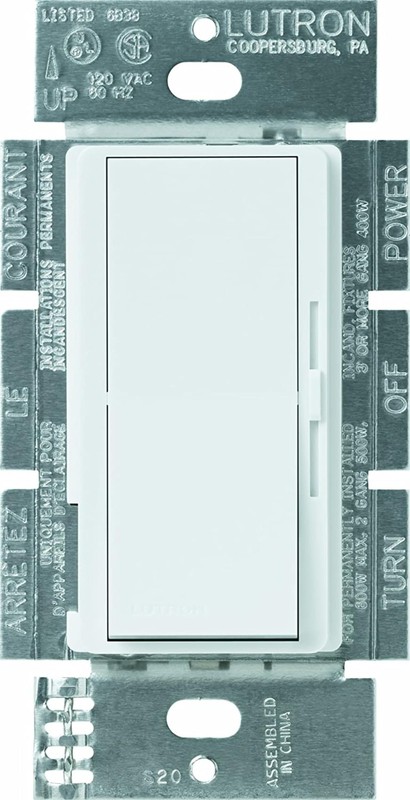 Lutron Diva Reverse-Phase ELV Dimmer Switch DVRP-253P-WH White