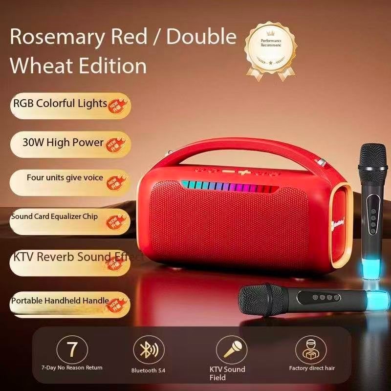 Outdoor Microphone and Speaker All-in-One Wireless Bass Bluetooth Speaker gallery