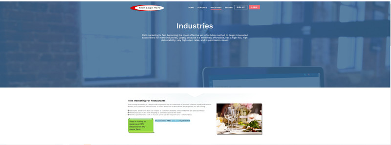 Professional website with Bulk SMS System gallery