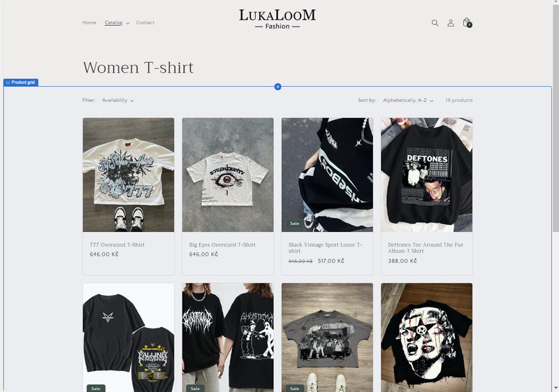 LukaLooM Fashion website gallery