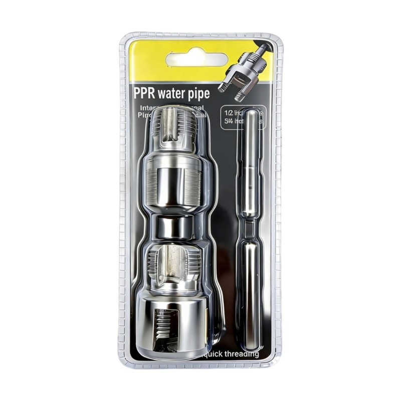Water Pipe Threading Set 1/2 3/4 Inch Carbon Steel Internal External Tap Die gallery