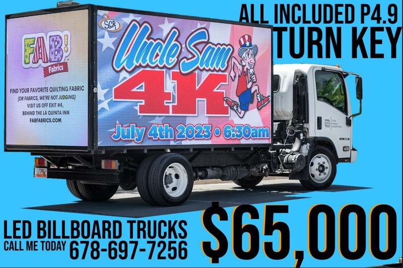 Digital Led billboard Truck, Advertising Truck P4.9 All Weather Proof Turn Key gallery