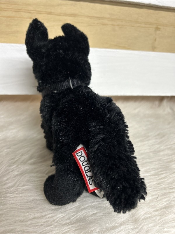 Harko 8" Black German Shepherd Plush Stuffed Animal Dog Douglas Toy With Collar gallery