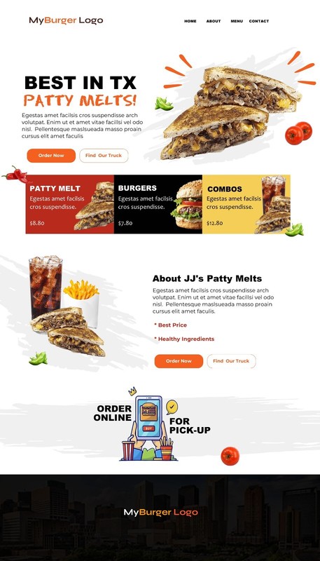 Custom WordPress Website - Pizza site, Burger/Taco site, Restaurant site, Bakery gallery