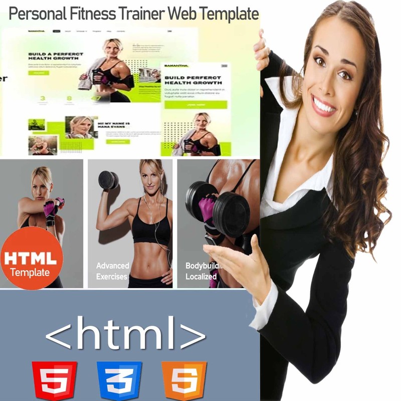 Personal FITNESS TRAINER WEBSITE| Full HTML Website Template