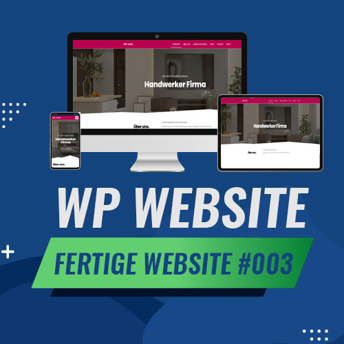WordPress-fertige Website – Homepage Website | Handwerker | Living Template #003